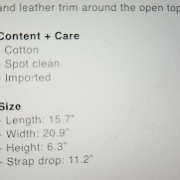 1 left !sALE 🎄♥️HP! reversible leather trim tote - Picture 5 of 8